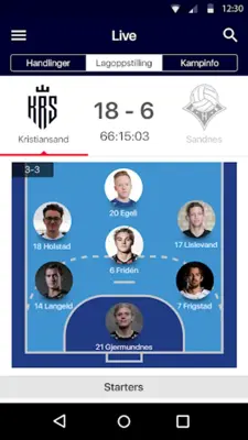 Kristiansand topphåndball android App screenshot 1