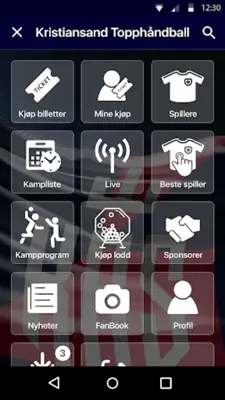 Kristiansand topphåndball android App screenshot 4